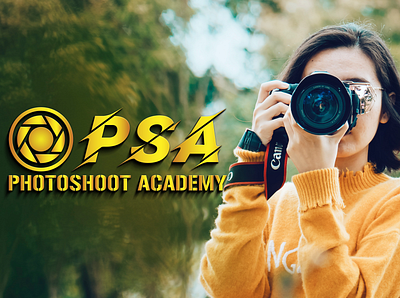 PSA PHOTOSHOOT ACADEMY 3d logo design design illustration logo vector
