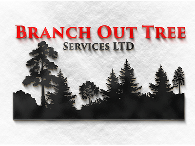 BRANCH OUT TREE SERVICES LTD 3d logo design design illustration logo vector