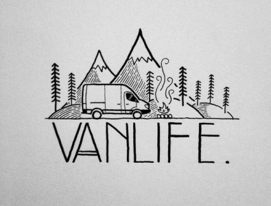 vanlife 3d logo design design illustration logo vector