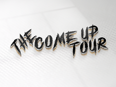 THE COME UP TOUR 3d logo design design illustration logo vector