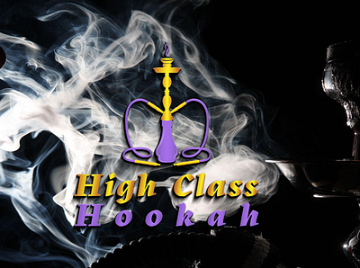 High Class Hookah 3d logo design design illustration logo vector