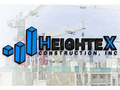 HeightX Construction Inc 3d logo design design illustration logo vector