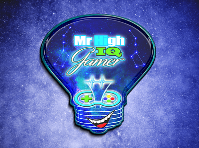 Mr High IQ Gamer 3d logo design design illustration logo vector