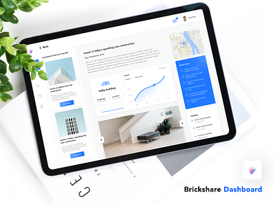 Brickshare dashboard is live on Behance