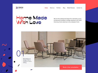 Interior design firm website (WIP)