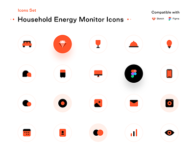 Household energy monitor (Free to download) designer download energy electricity figma free freebie freebies icons illustration neel open source prakhar rooms sharma sketch smarthome ui ux ui ux kit pricing uidesign xd