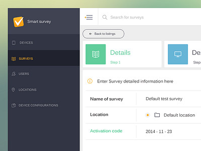 Smart Survey dashboard