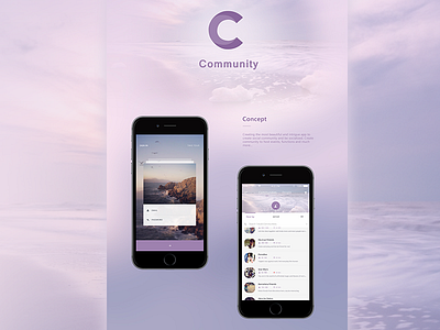 Showcase of community app app community mockup social