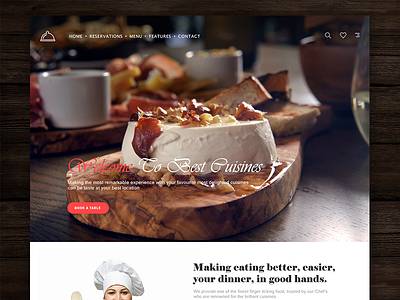 Best Cuisine WEBsite best chef cuisine food ui web