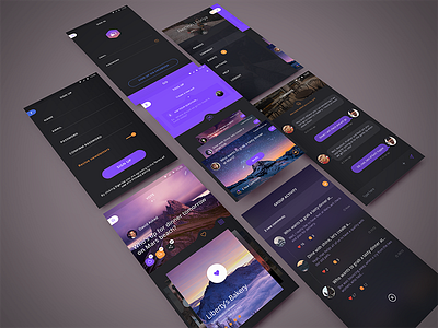 TOSS up app redesign concept (all screens)