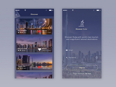 Discover Dubai App (samples)