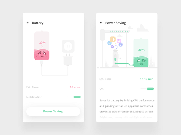 Power Saver Mode by Prakhar Neel Sharma on Dribbble