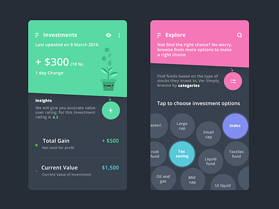 Investments with explore