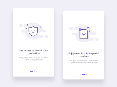 Onboarding for PassSafe files illustration onboarding passsafe security shield