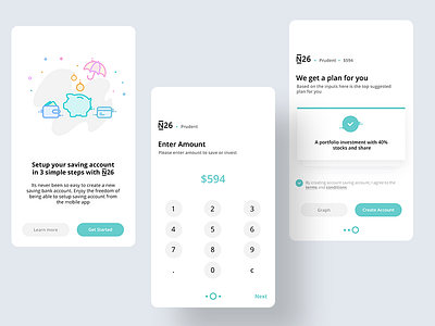 Setup Savings account flow