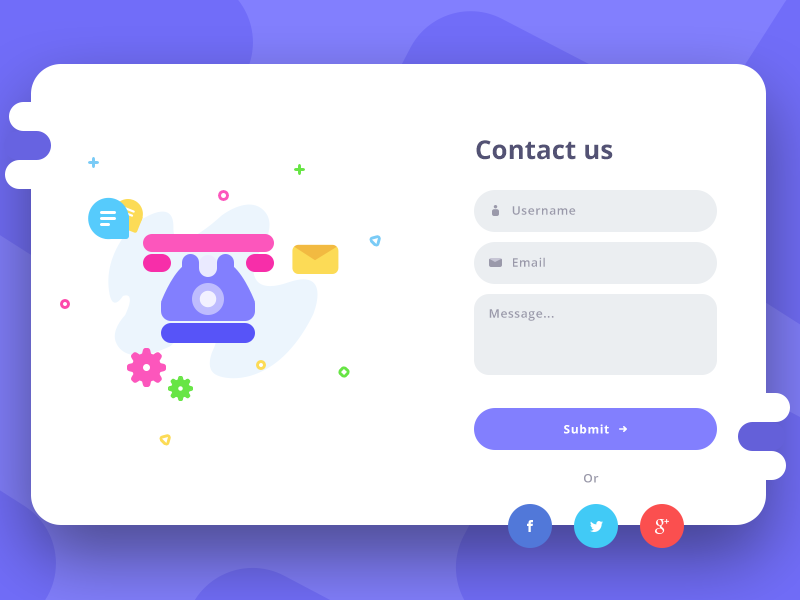 Contact us form by Prakhar Neel Sharma on Dribbble