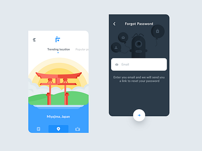 Trending+forgot password (flutter app)