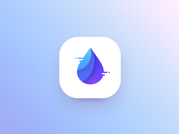 water app icon proposal 2 by Prakhar Neel Sharma on Dribbble