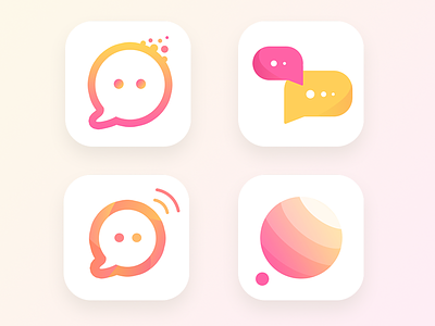 Political Discussion App Icon (WIP-3) app bubble chat conversation discussion icon ios mic party stage table ui