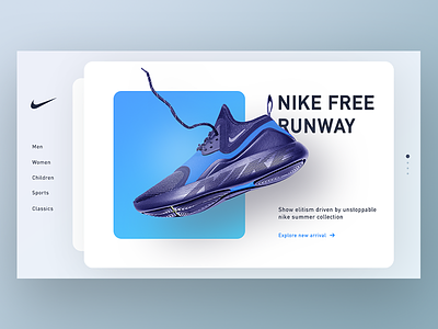 Nike New SUMMER Arrival Concept air arrival card cards men women child classic concept nike shoes summer winter collection web
