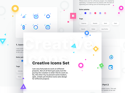Creative Icons Set icons sets share user settings preferences tools graph notifications