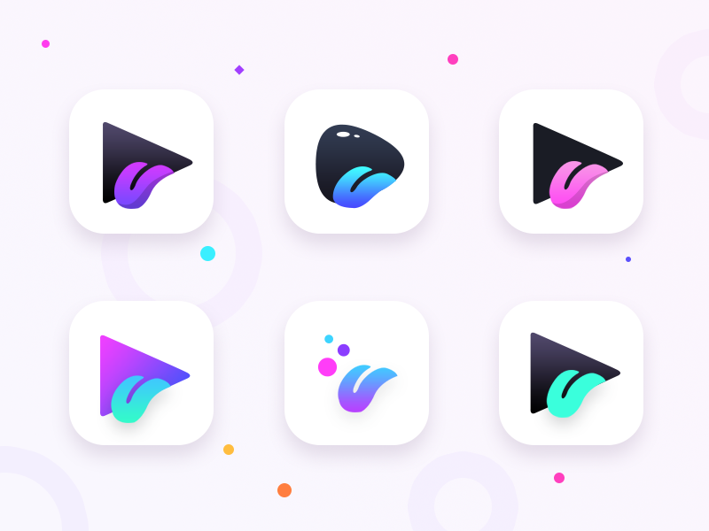 GIF maker app icon samples by Prakhar Neel Sharma on Dribbble