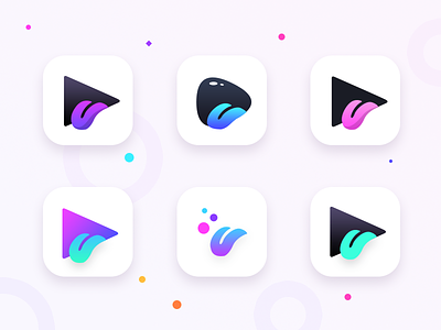 GIF maker app icon samples app camera create favourite gif hashtags icon pause play share tags upload