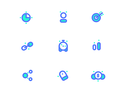 Marketing/SEO icons style exploration