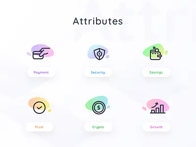 Icons set for a cryptocurrency platform cash crypto wallet cryptocurrency growth icons illustration money payment people safety savings security trust wallet