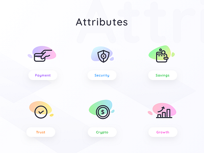 Icons set for a cryptocurrency platform cash crypto wallet cryptocurrency growth icons illustration money payment people safety savings security trust wallet