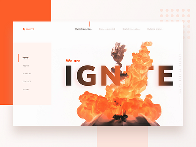 Website for a digital agency : Ignite