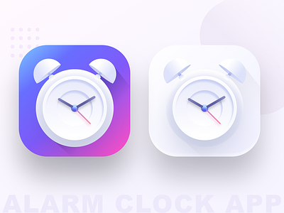 Alarm clock app icons
