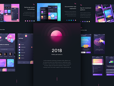 2018 popular shots dark/night mode 2018 android app apple dark icons illustration ios iphone mobile neel night night mode prakhar retina samsung sharma ui ux watch