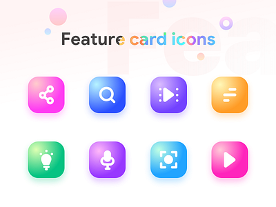 Feature card icons