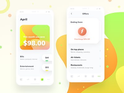 Smart expense renovated (source in psd) account bills cards clay expense favourite freecharge ios mobile neel offers photoshop prakhar psd psd mockup sharma smart source ui wallet
