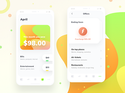 Smart expense renovated (source in psd) account bills cards clay expense favourite freecharge ios mobile neel offers photoshop prakhar psd psd mockup sharma smart source ui wallet