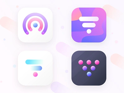 Wi-Fi app icons prototype (source) antenna app area communication computer connection data design gradients hotspot icon information internet neel prakhar sharma technology wave wifi wireless