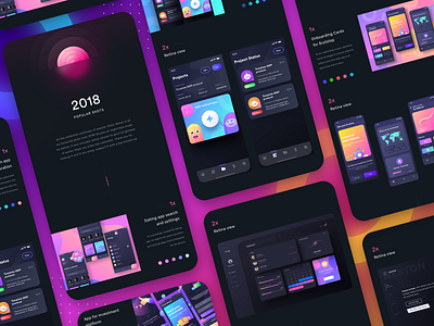 2018 Popular shots: Dark/night mode apps and web (Revisiting) 2018 application behance calendar dark dark mode dating dating website design illustration map maps night popular prakhar neel sharma trending userexperience userinterface webapp