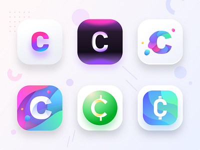 Cryptocurrency app icon (Source) app blockchain blockchain cryptocurrency dark dark mode daylight designer gradients holder icons investment market neel night prakhar share sharma ui uidesign uiux