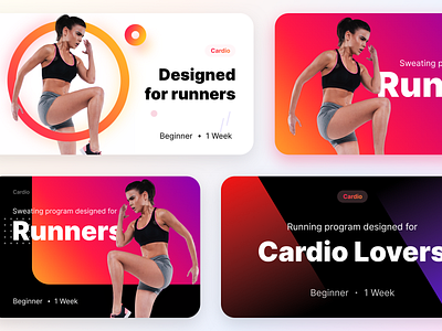 Unused banners prototype for a fitness product part-3