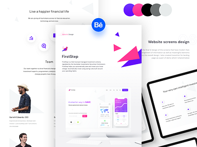 FirstStep website Case Study (on Behance)