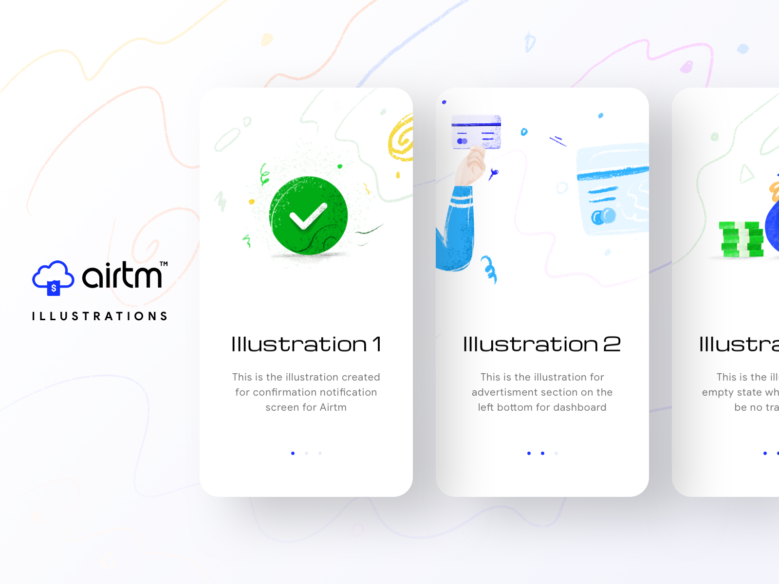 Airtm illustrations brush debitprepaidvirtualcard designer digital done icon illustration illustrator message modern neel notification prakhar security sharma sketch trending ui uiux wallet