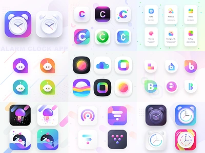 2019 Favourite app icons and logos 2019 alarmclock appicons application beauty bot chat cryptocurrency kit logo makeup neel prakhar property realestate sharma sourcesketchpsd splashscreen trendinglogos wifi