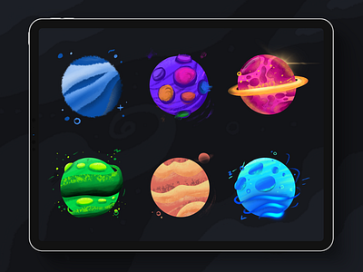 Planets wallpaper exploration abstract apple art concept digital art digital design digital painting illustration ipad mockup nasa neel planet planets prakhar procreate sharma space ui ux designer wallpaper