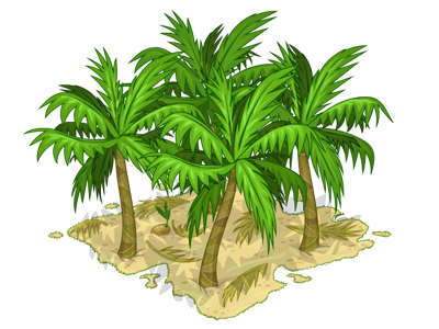 Palm Trees Game asset