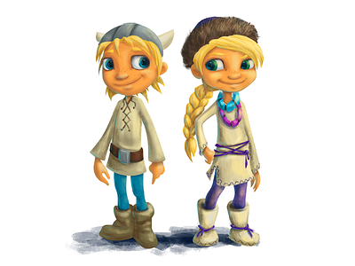 Twins concept concept art kids photoshop twins viking