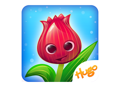 Happy Flower Icon android app icon flower flower flush hugo games