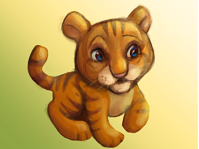 Tiger Sketch color sketch photoshop procreate sketching tiger