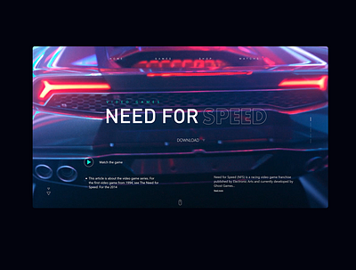 Need for speed 3d design fun hello hello dribbble icon typography ui ui design uiux ux