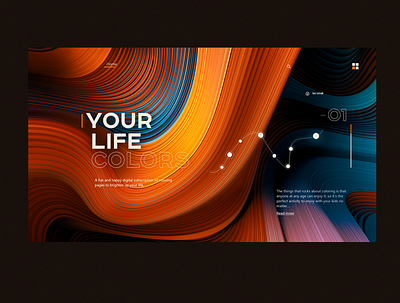 Your life is color 3d app color color ui colorful design fun icon ui uiux ux web website